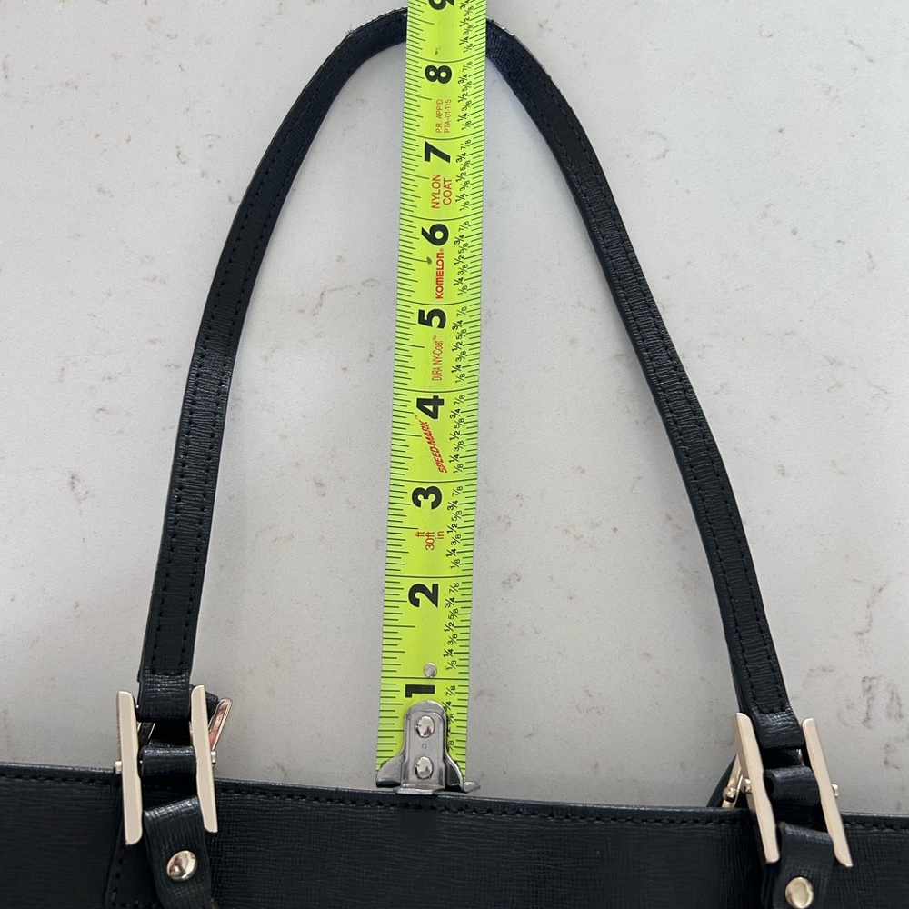 Furla Chain-link Black Saffiano Leather Tote - Picture 8 of 11